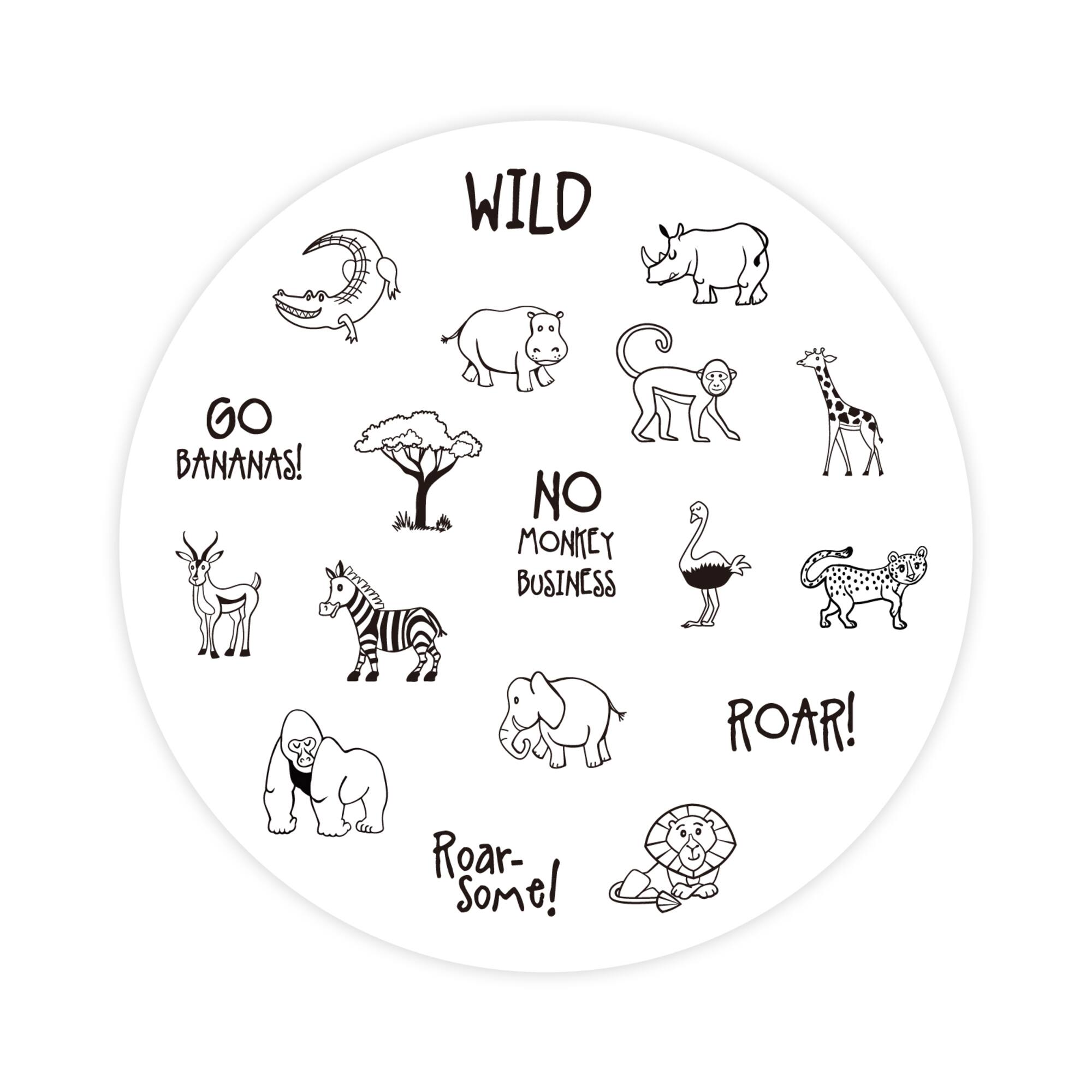 Safari Jar of Wood Stamps by Recollections™